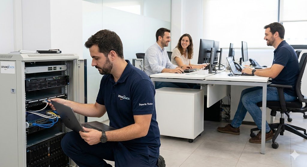 soporte técnico integrado en la oficina del cliente